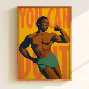 Fitnessposter Bodybuilder Druck Fitness Motivation Poster