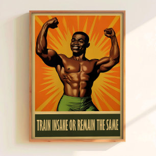 Fitnessposter Bodybuilder Druck Fitness-Wandkunst Poster