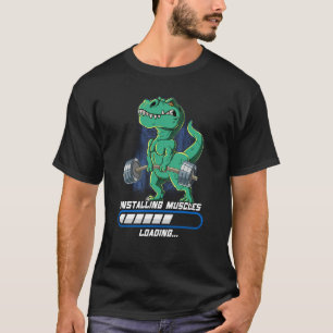 Fitnessraum-Bodybuilding zur Muskelinstallation 1 T-Shirt