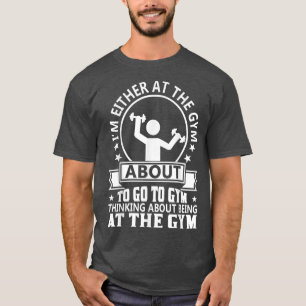 Fitnessraum mit dem lustigen Sprichwort Muskeltrai T-Shirt