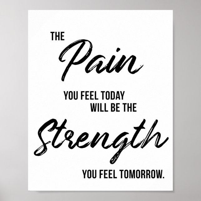 Fitnessraum, Übung, Motivierend Mauerwerkskunst tr Poster (Vorne)