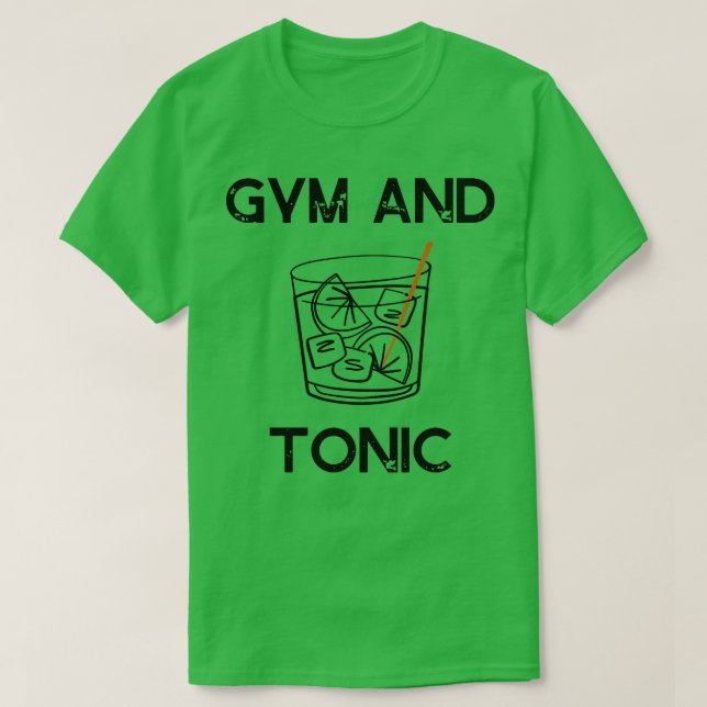 Fitnessraum und Tonic T-Shirt (Design vorne)