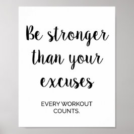 Fitnessraum, Workout, Motivierend Wanddekoration d Poster
