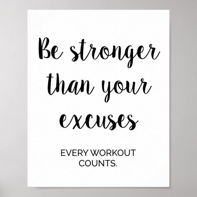 Fitnessraum, Workout, Motivierend Wanddekoration d Poster (Vorne)