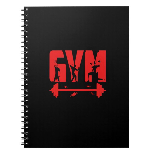 Fitnessstudio-Fitness Notizblock (Vorderseite)