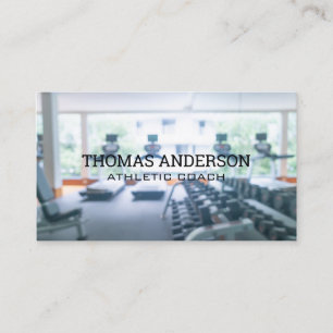 Fitnessstudio   Gewichte   Personal Trainer Visitenkarte