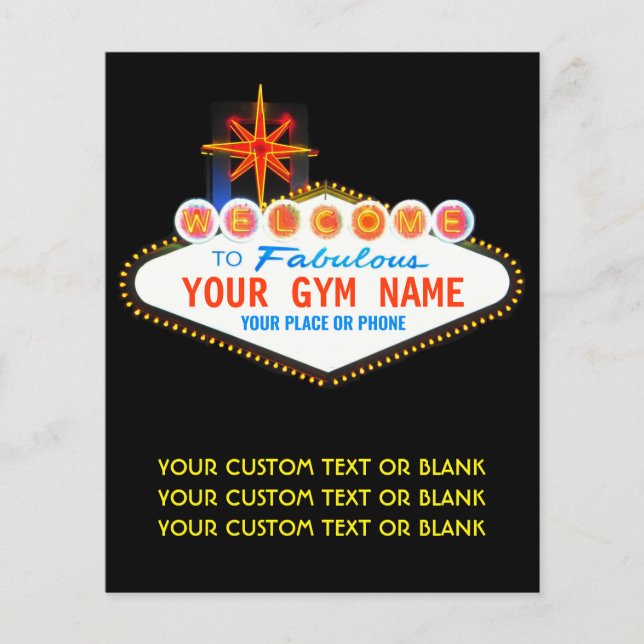 Fitnessstudio- oder Fitnessstudiobesitzer Berühmt  Flyer (Vorne)