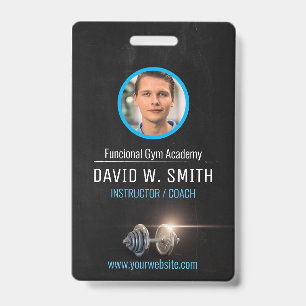 Fitnessstudio-Trainer Coach Ausweis