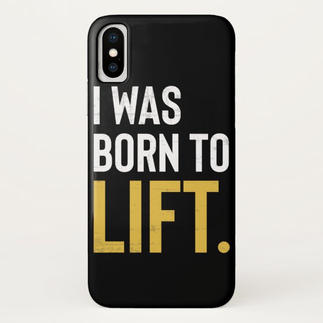 Fitnessworkout-Motivation geboren anzuheben Case-Mate iPhone Hülle (Rückseite)