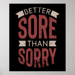 Fitnessworkout-Turnhallen-besseres wundes Poster