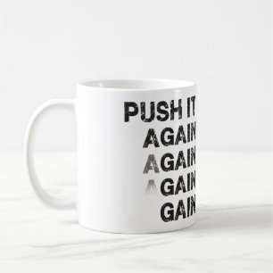 Fitnessworkout-Turnhallen-Motivation - drücken Si Kaffeetasse