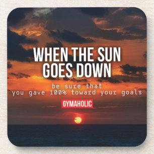 Fitnessworkout-Turnhallen-Motivation Untersetzer