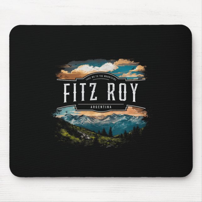 Fitz Roy Berge Argentinien Wandern Outdoor Vinta Mousepad (Vorne)
