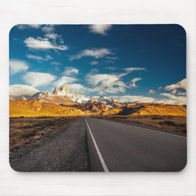 Fitz Roy im Morgen-Licht Mousepad (Vorne)