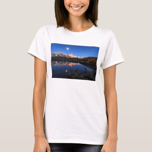 Fitz Roy Reflexion T-Shirt (Vorderseite)