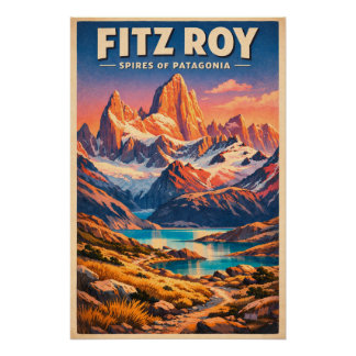 FITZ ROY – SPIRES OF PATAGONIA   POSTER