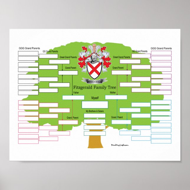 Fitzgerald Family Tree Poster (Vorne)