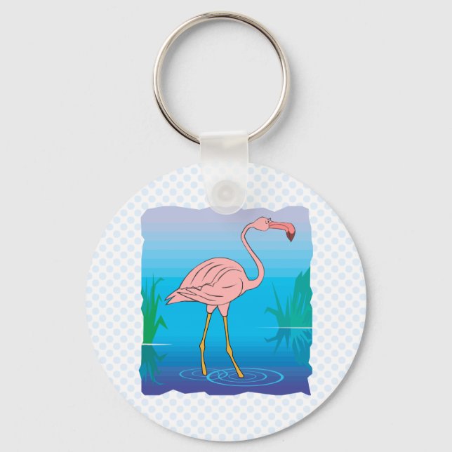 Fitzgerald Flamingo Schlüsselanhänger (Vorderseite)