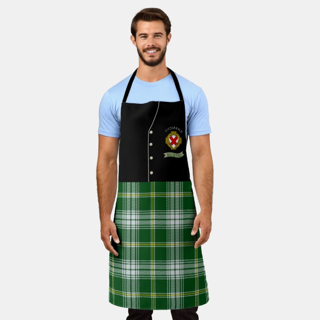 Fitzgerald Shield & Tartan Personalisiert Kilt Schürze (Getragen)