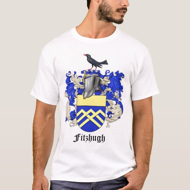 Fitzhugh Familien-Wappenkunde GROSSES WAPPEN T-Shirt (Vorderseite)
