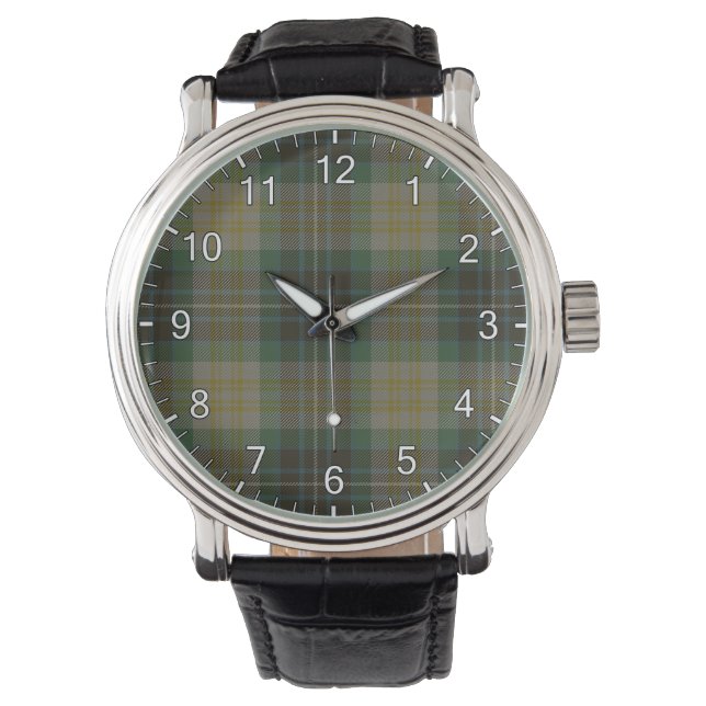 Fitzpatrick Clan Tartan Armbanduhr (Vorderseite)