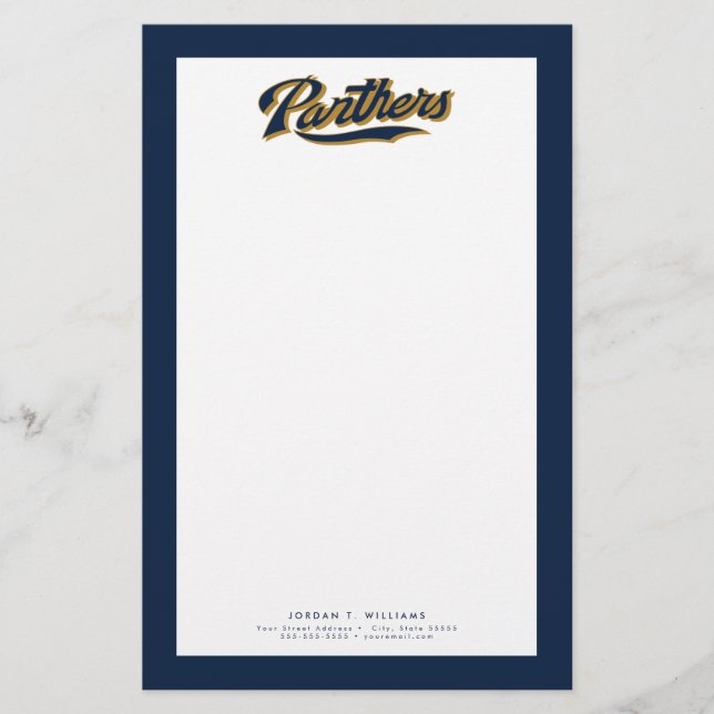 FIU Panther Script Briefpapier (Vorderseite)