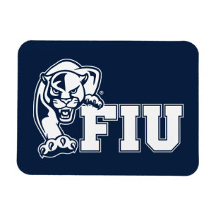 FIU-Panther - weißes Logo Magnet