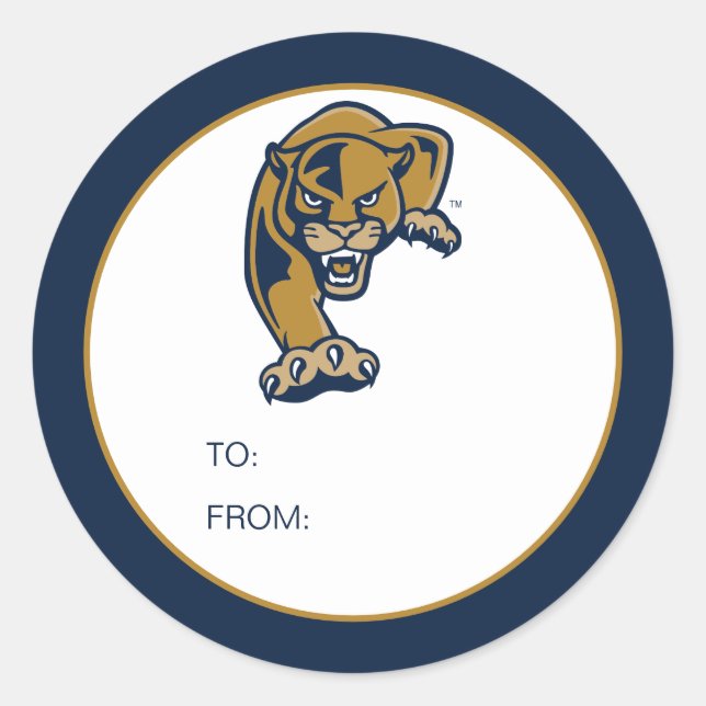 FIU Panthers Abschluss Runder Aufkleber (Vorderseite)