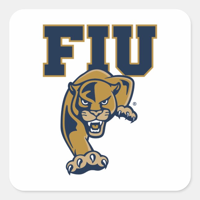 FIU Panthers Quadratischer Aufkleber (Vorderseite)