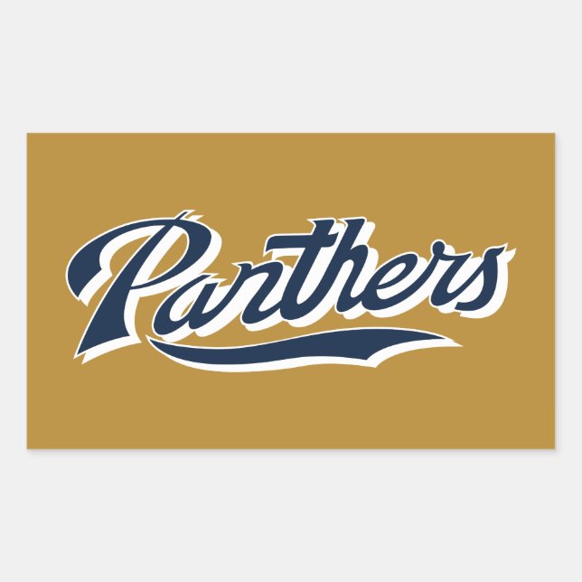 FIU Panthers Script Rechteckiger Aufkleber (Vorderseite)