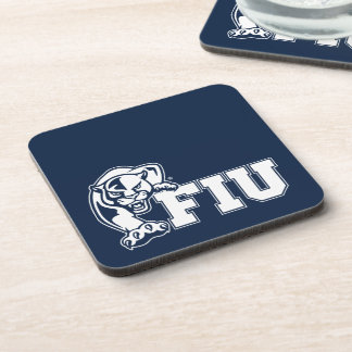 FIU Panthers - Weißes Logo Getränkeuntersetzer