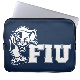 FIU Panthers - Weißes Logo Laptopschutzhülle