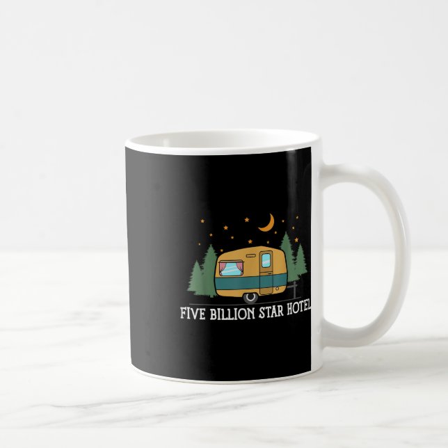 Five Billion Star Hotel Trailer - Camping Zitat  Kaffeetasse (Rechts)