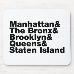 Five Boroughs ~ New York City Mousepad