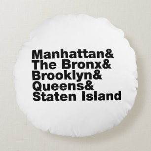 Five Boroughs ~ New York City Rundes Kissen