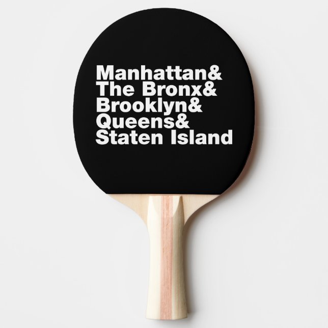 Five Boroughs ~ New York City Tischtennis Schläger (Vorderseite)