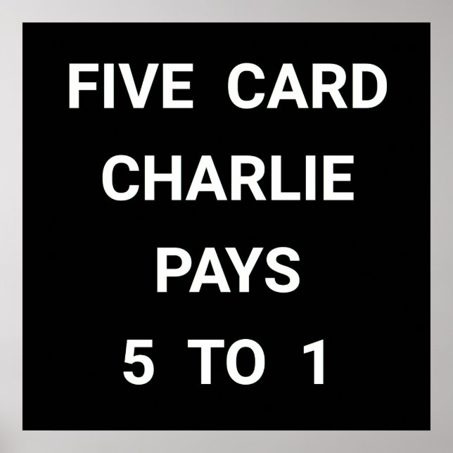 Five Card Charlie - Friends TV Show - Poster (Vorne)