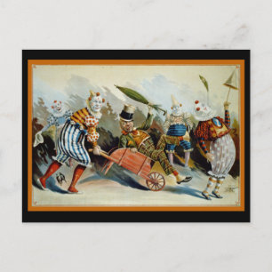 Five Clowns Postkarte
