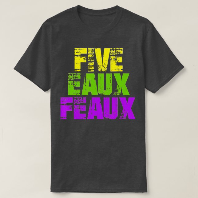 Five Eaux Feaux NOLA New Orleans Louisiana 2020 - T-Shirt (Design vorne)