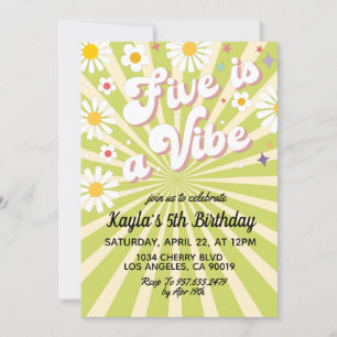 Five est une Vibe 5e anniversaire Invitation