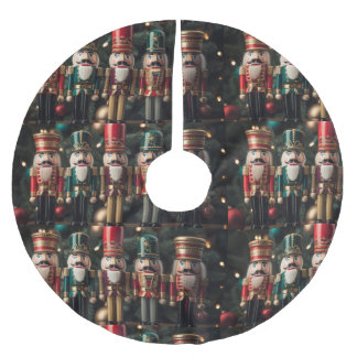 Five festive Christmas nutcrackers  Polyester Weihnachtsbaumdecke