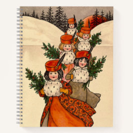 Five Girls With Furry Muffs - Florence Hardy Notizbuch