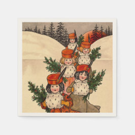 Five Girls With Furry Muffs - Florence Hardy Serviette