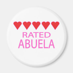 Five Heart Abuela Magnet