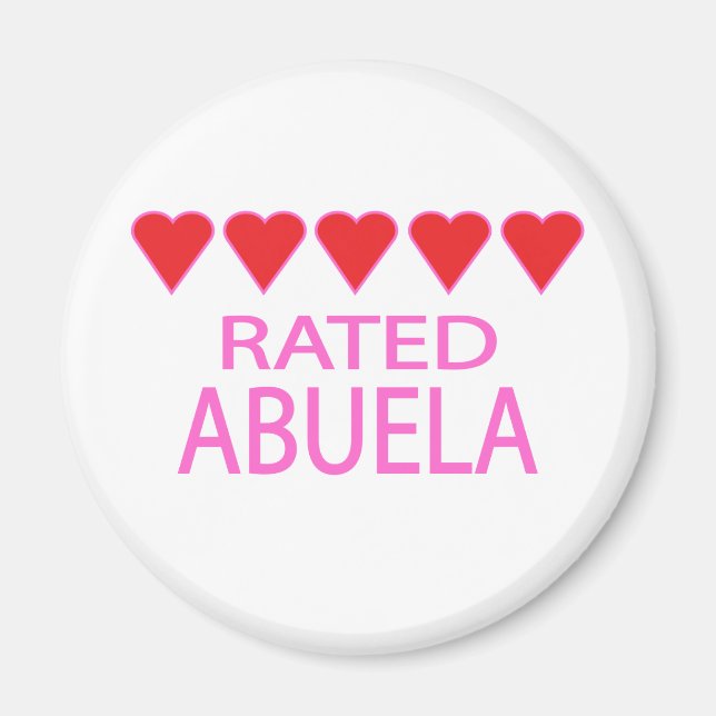 Five Heart Abuela Magnet (Vorne)