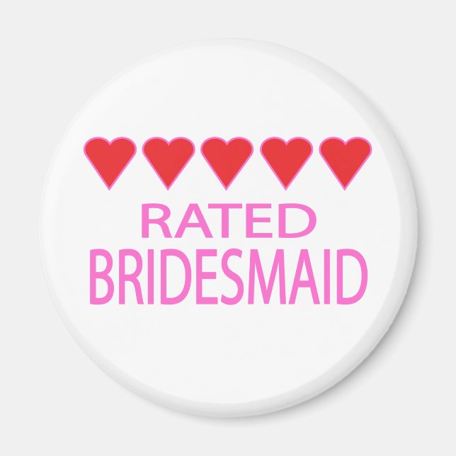 Five Heart Bridesmaid Magnet (Vorne)
