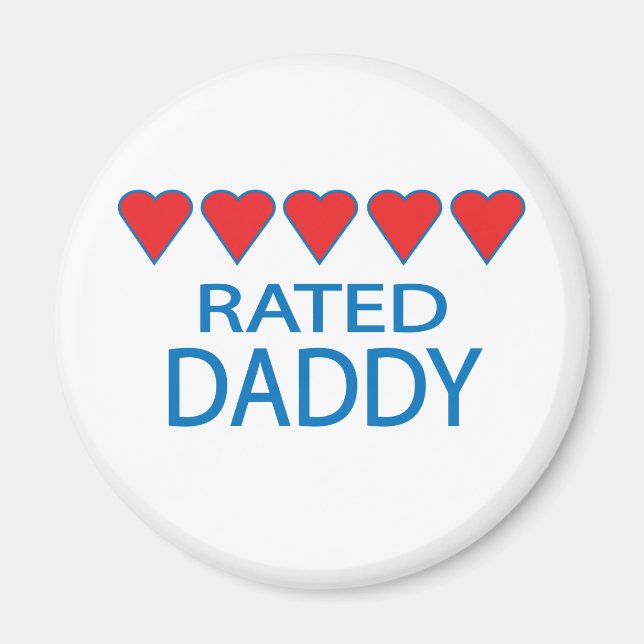 Five Heart Daddy Magnet (Vorne)