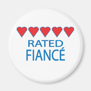 Five Heart Fiancé Magnet