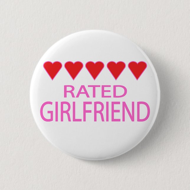 Five Heart Girlfriend Button (Vorderseite)