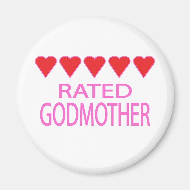 Five Heart Godmutter Magnet (Vorne)